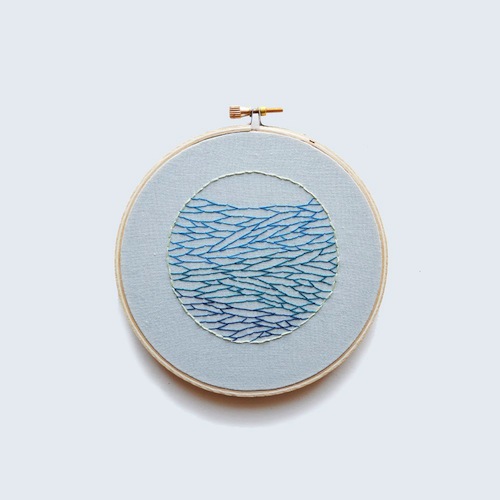 Exploring Etsy - Sarah K Benning Ocean View by Sarah K Benning (Hand embroidery)