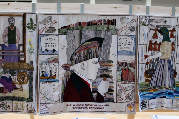 The Cutting (&Amp; Stitching) Edge - The Great Tapestry Of Scotland James Hutton panel at the Great Tapestry of Scotland