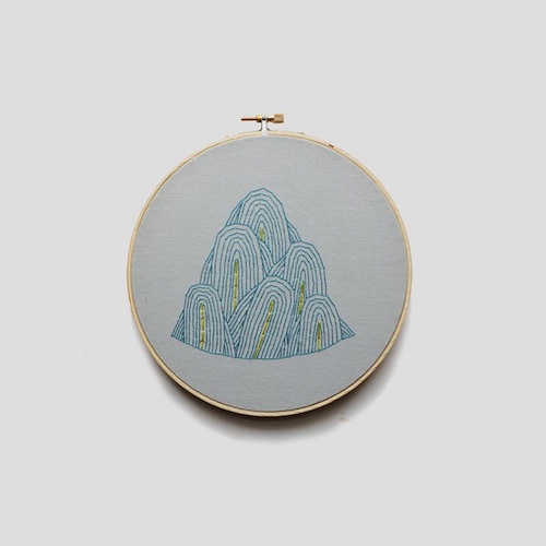 Exploring Etsy - Sarah K Benning Blue Hills by Sarah K Benning (Hand embroidery)