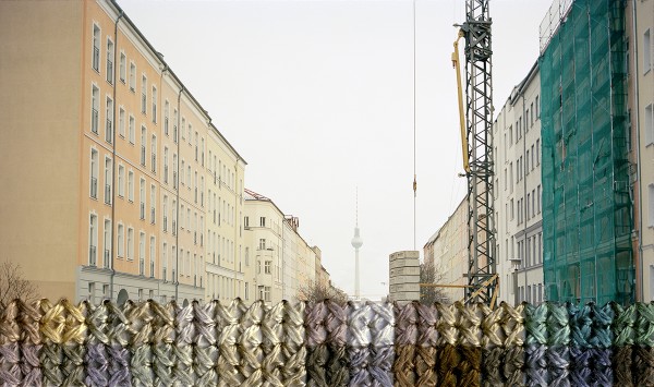 Diane Meyer | Needlexchange Diane Meyer - Bernauer Strasse - cross stitch on photograph