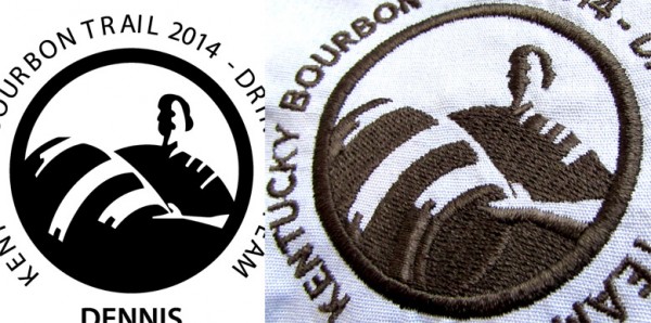 What Is Embroidery Digitizing | Machine Embroidery Erich Campbell - Kenutky Bourbon Trail - Art and Stitched Sample
