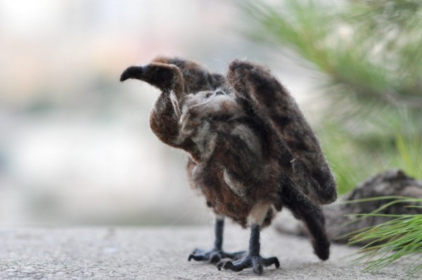 Best Of Etsy (Part Ii) Daria Lvovsky, needle felted vulture
