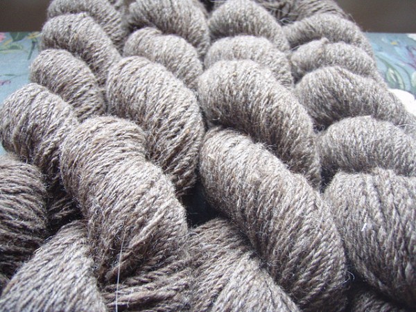 Wool Work | Textile Art Blue-faced Leicester yarn