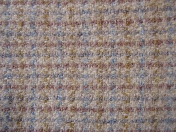 Wool Work | Textile Art A delicately-coloured Harris Tweed (detail from a 1960s coat).