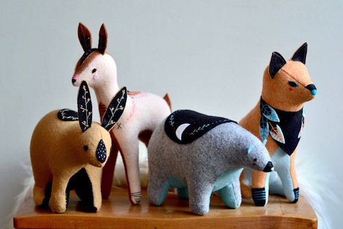 Exploring Etsy - Mount Royal Mint Megafauna Group by Sabina Gibson (Soft Sculpture)