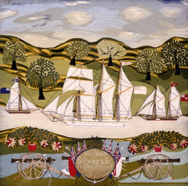British Folk Art Textiles | Textile Art Gunner Baldie Sunbeam