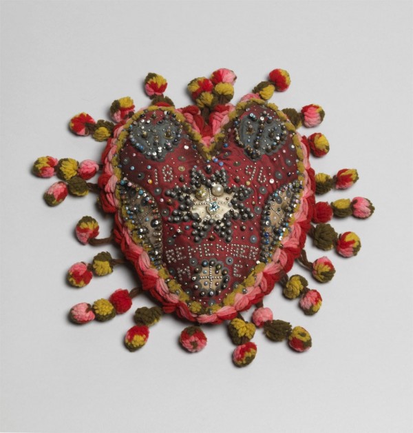 British Folk Art Textiles | Textile Art Sweetheart Pincushion © Beamish Museum