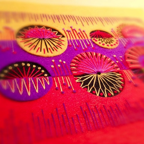 Appliqué Is Awesome - The Essential Guide | Textile Art Stitch detail by Applique Originals (Hand Embroidery)