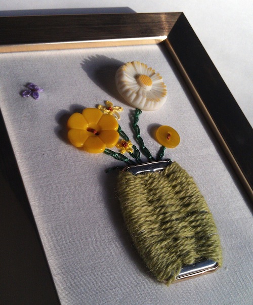Fancyknittles And Patricks Pieces | Modern Beadwork Spring Flowers (detail) by Patricks Pieces (Hand Embroidery)