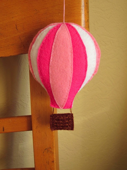 Exploring Etsy - The Ladybird Tree Hot Air Balloon Wall Hanging by The Ladybird Tree (Hand Embroidery)