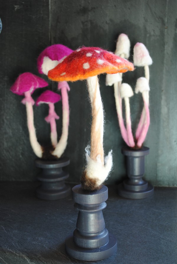 Needle Felt And Fiber Flowers Odile Bailloeul
