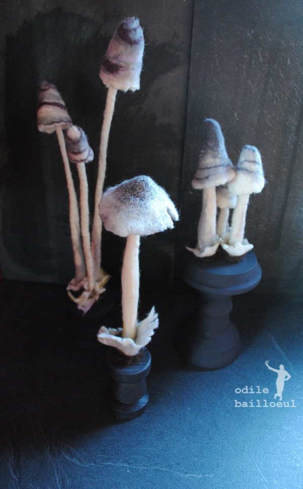 Needle Felt And Fiber Flowers Odile Bailloeul