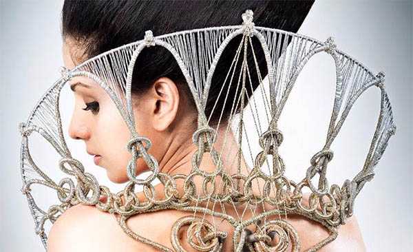 Eranga Bandaranayake Returns | Fashion Embroidery Dress detail, Eranga Bandaranayake, 2014 Hand & Lock Prize for Embroidery