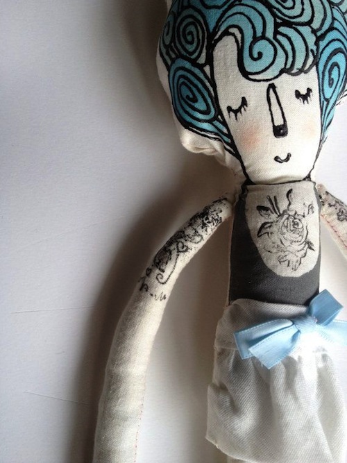 Exploring Etsy - Blue Raspberry Designs My Little Hipster Girlfriend (Susan) by Blue Raspberry Designs (Soft Sculpture)