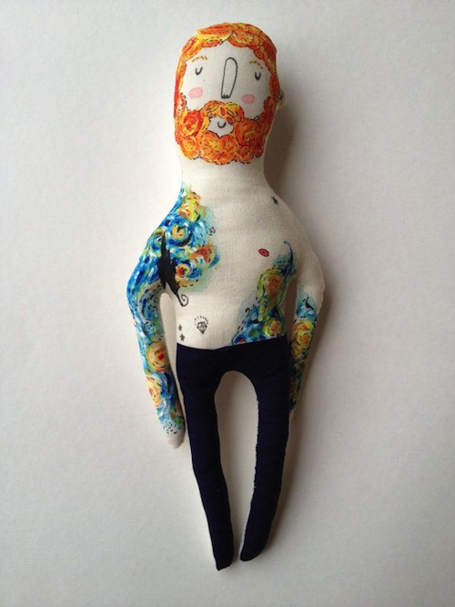 Exploring Etsy - Blue Raspberry Designs Vincent Van Gogh (Starry Night) by Blue Raspberry Designs - (Soft Sculpture)