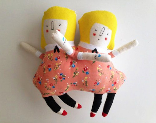Exploring Etsy - Blue Raspberry Designs Olivia and Penelope Live in the Circus by Blue Raspberry Designs (Soft Sculpture)