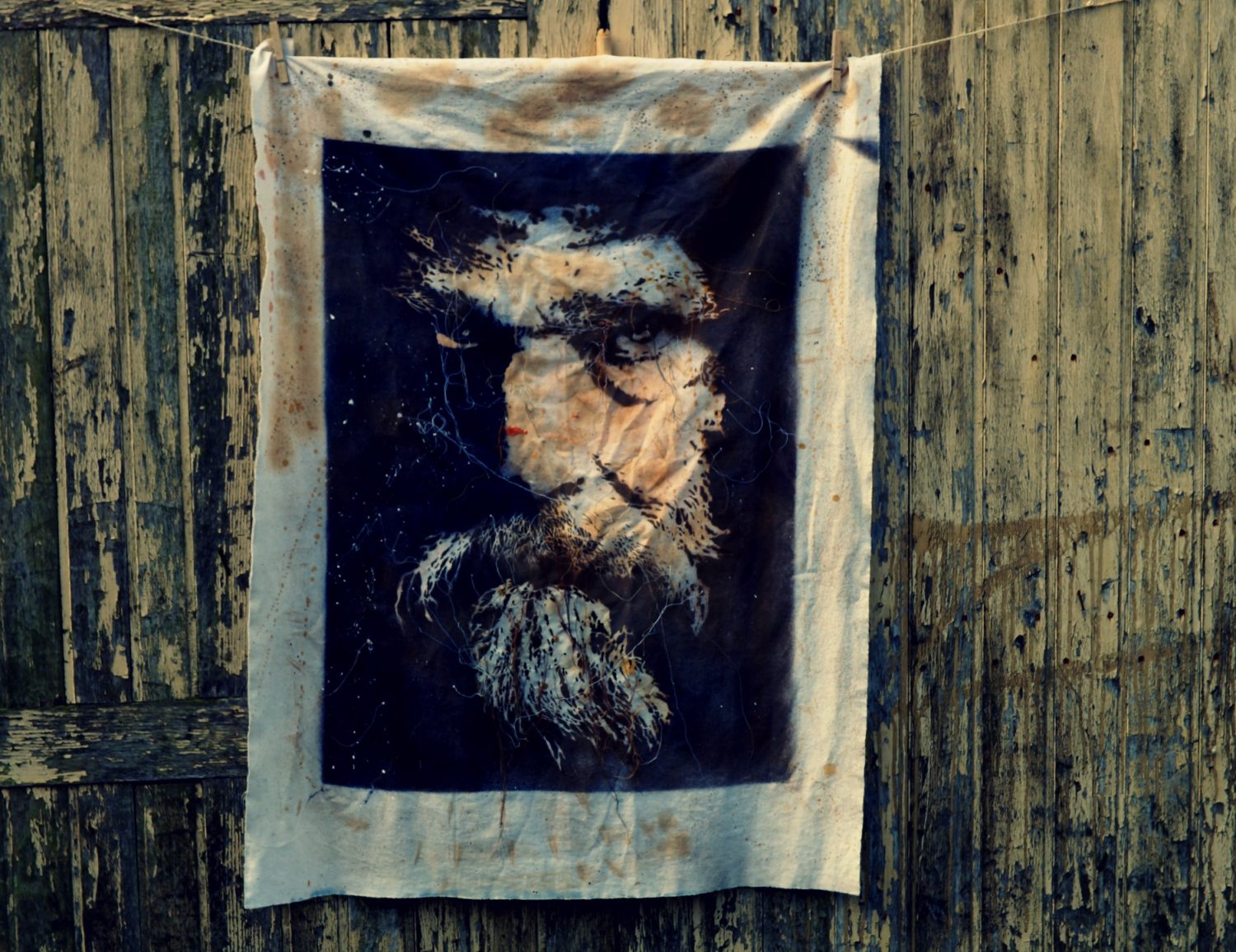 Jimmy Brunt's Mixed Media Portrait