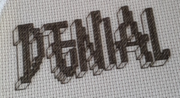 Stitching Out Stigma Mr X Stitch - Denial - Hand Embroidery
